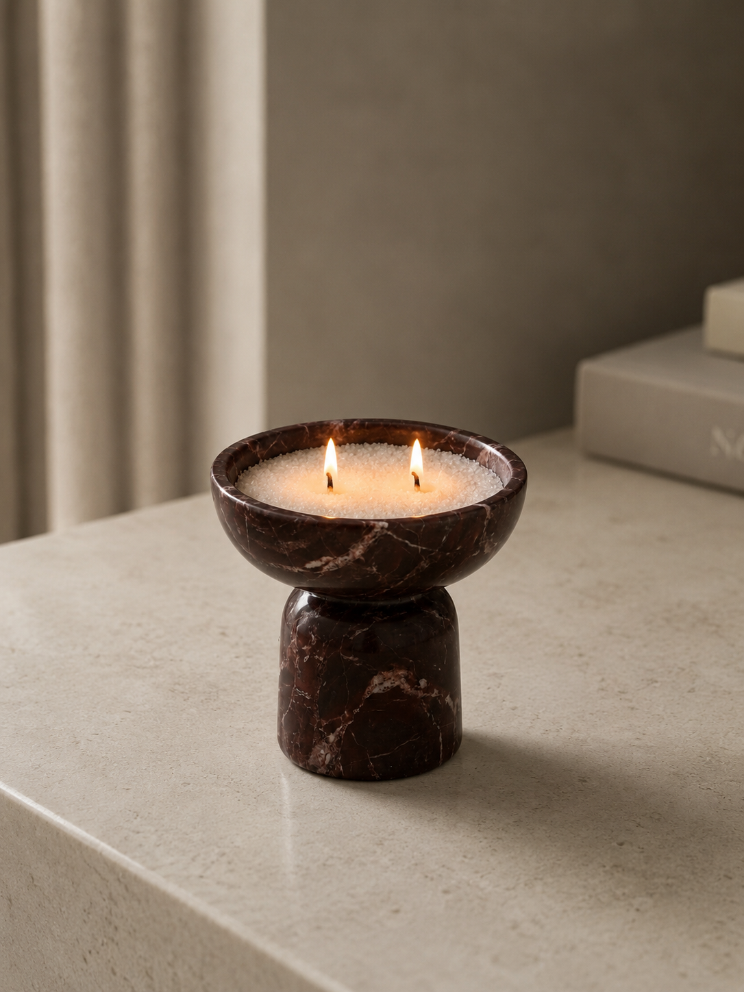 Rosso Levanto Refillable Candle Set Lavalle Haus
