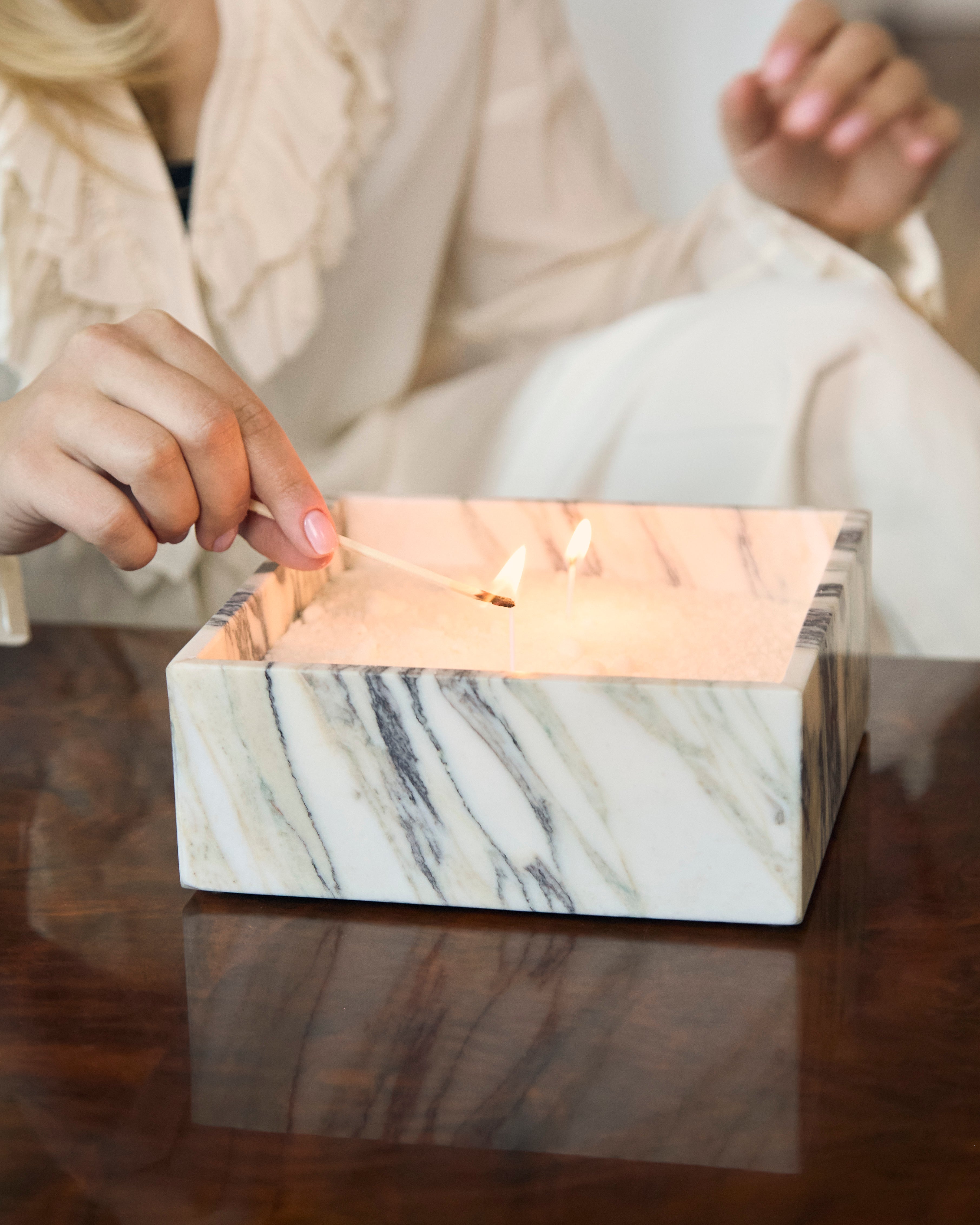 Italian Viola Calcatta Candle Set