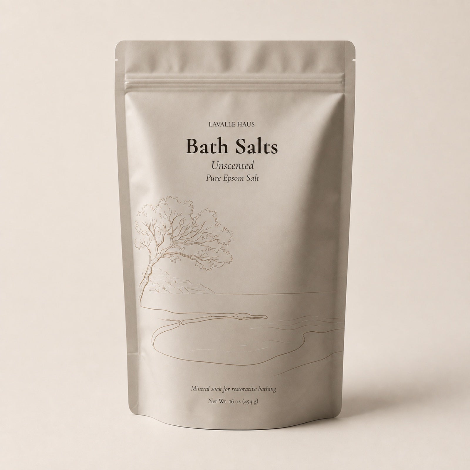 Lavalle Haus Bath Salts, unscented pure epsom salt