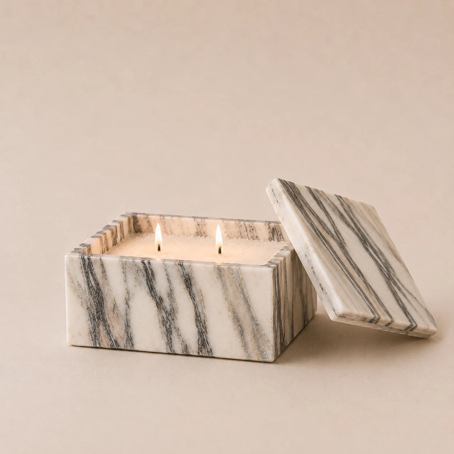 Italian Calacatta Candle